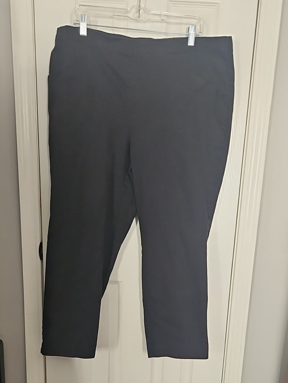 Just My Size Black Pull-On Petite Pants
